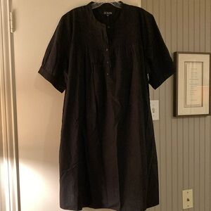 J. Crew Black Poplin Dress Size XXL